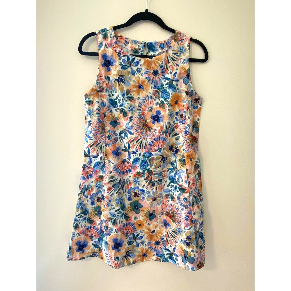 RipSkirt Hawaii Women's XS Fleur Sleeveless Watercolor Floral Sun Dress Short